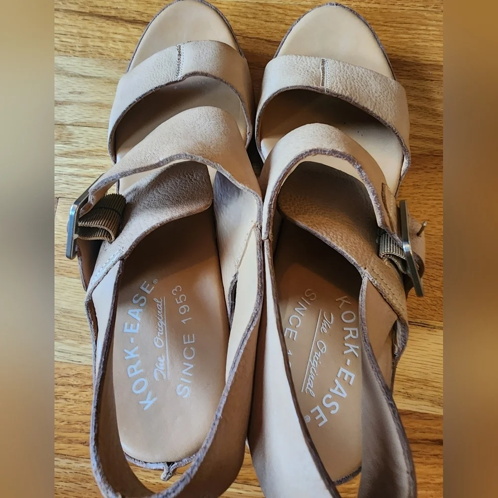 Kork-Ease San Carlos Tan Size 10 Leather Platform - Picture 5 of 9
